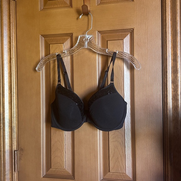 NWT Victoria's Secret Black Lined Bra, 34DD - Picture 1 of 5